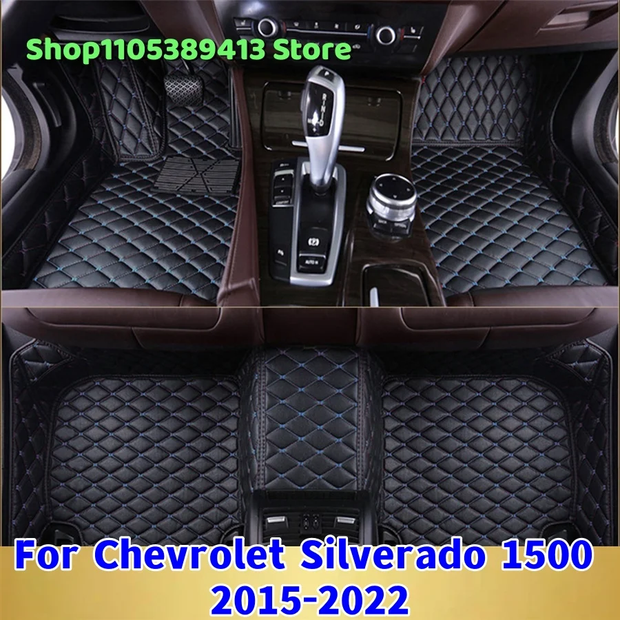 

Mats Carpets Leather Custom Car Floor Mats For Chevrolet Silverado 1500 2016 2017 2018 2019 2020 2021 2022 Car Mat Accessories