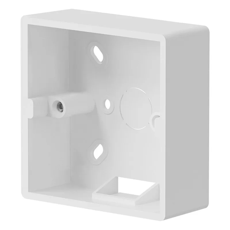 86 Type Mounting Box Prastic External Mounting Box Standard 86mm*86mm Wall Surface Switch Socket Box Depth 35mm