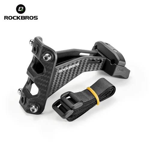 ROCKBROS-soporte para botella de agua de bicicleta, adaptador de fibra de carbono de imitación, sillín, soporte de extensión de doble taza, asiento, equipo de ciclismo