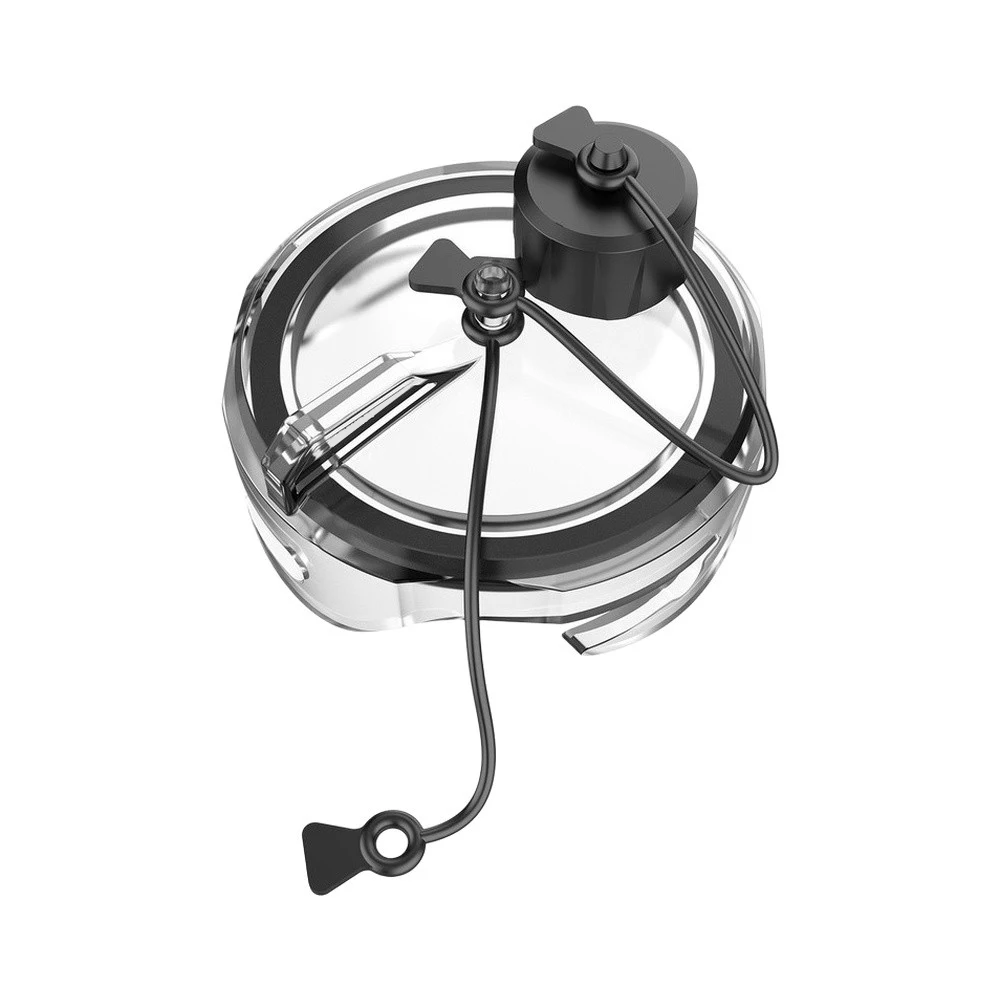 3 Inch RV Wastewater Valve Cap with Handle Clear Cover for Standard Sewage Valves Compatible with For Campers and Trailers
