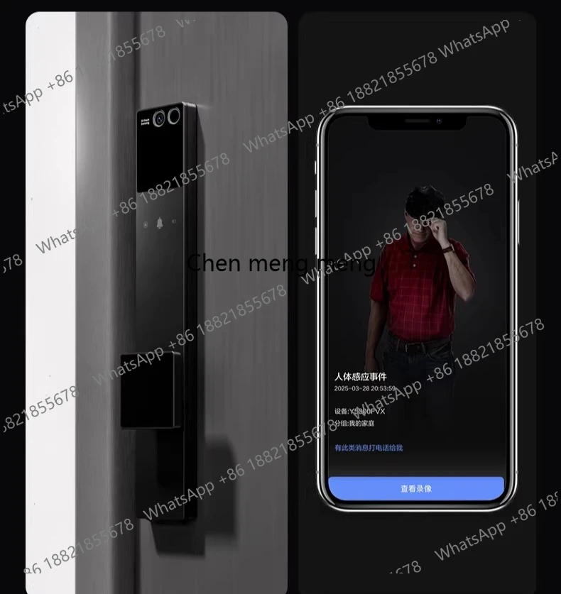 Face video lock Y5000FVX dual screen dual camera palm vein no fingerprint household
