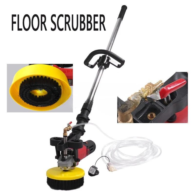 Handheld Electric Floor Brushing Tools Concrete Ground Brushing Machine Marble Tile Terrazzo Clean Equipment