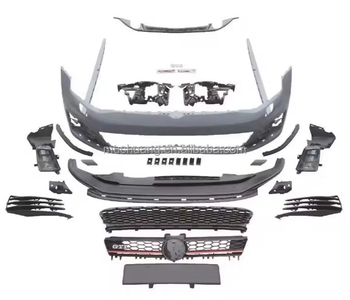 

Volkswa-gen Golf 7 Body Parts Upgrade Kit Assembly of GT I Rear Bumper Taillight Fog Light Frame