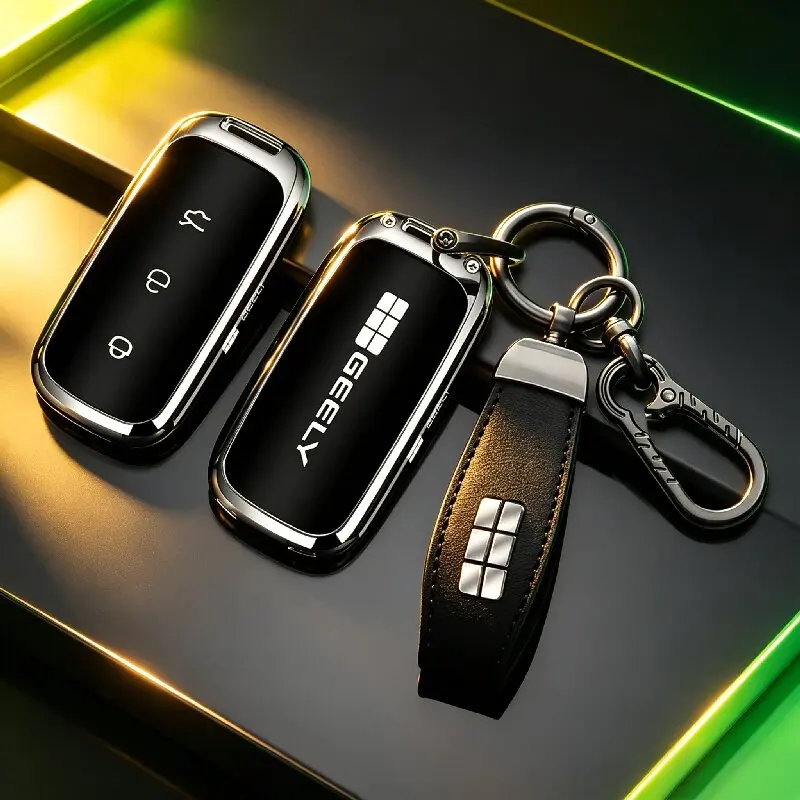Car Key Protector For Geely EX5 Starray EM-i Key Fob Case Zinc Alloy e.MAS 7 Full Protection Shockproof Premium Car Accessories