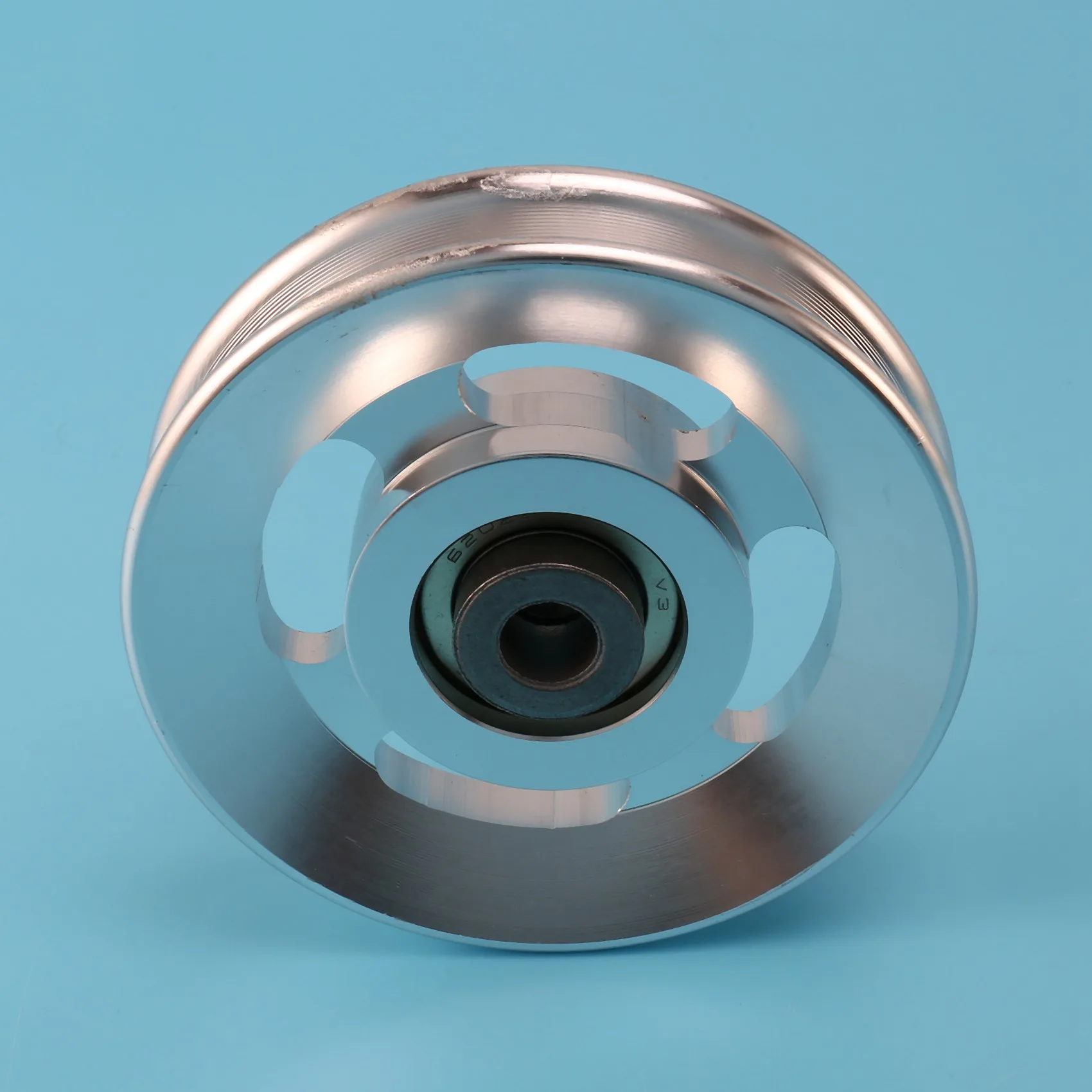 SMIEA 88 มม.อลูมิเนียม Lift Heavy Load Bearing Pulley ล้อสาย GYM Universal อุปกรณ์ฟิตเนสสําหรับปีนเขา Camping กีฬา