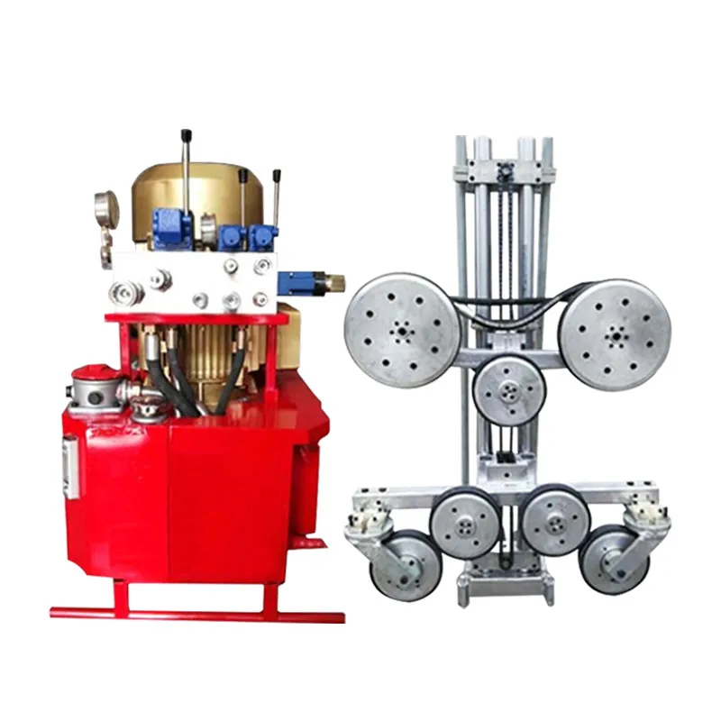 Rope Wheel Foam Multi Part Stone Marble Quarry Pulley Rock Cutting Diamond Wire Saw Machine