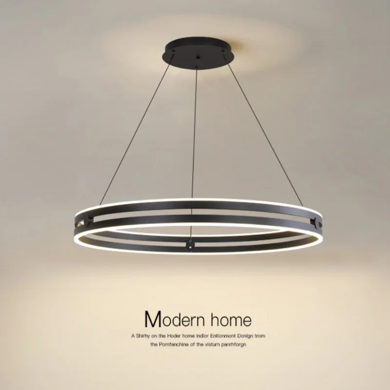 

Modern Ring LED Pendant Lights Minimalist Nordic Ceiling Chandeliers Living Dining Room Home Hotel Decor Lighting Fixtures