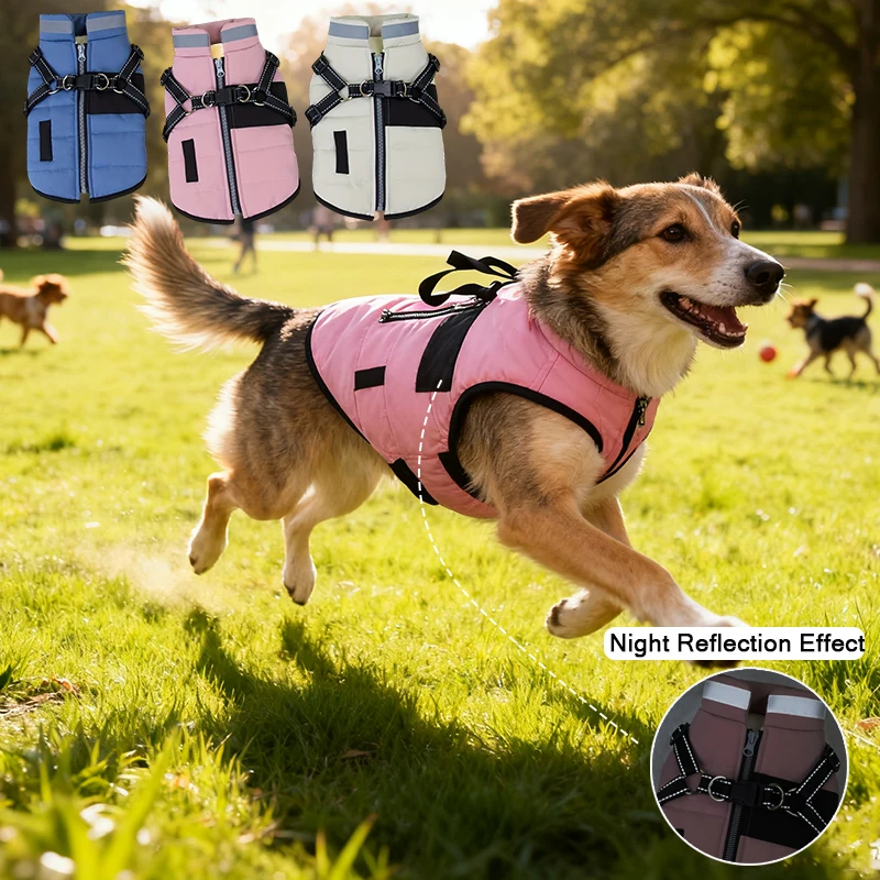 

Autumn Winter New Pet Dog Coat, Windproof and Warm, Soft and Comfortable, Easy To Wear, Suitable for Most Small To Medium Dogs
