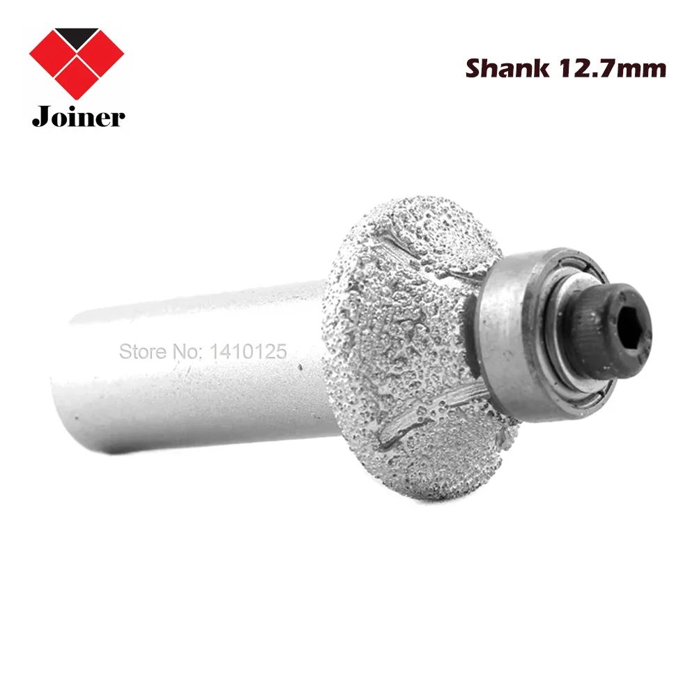 

Radius 3mm-18mm Brazed Diamond Router Bits with 12.7mm 1/2" Shank for Stone Router Cutter Granite Marble Edge Engraving Tools