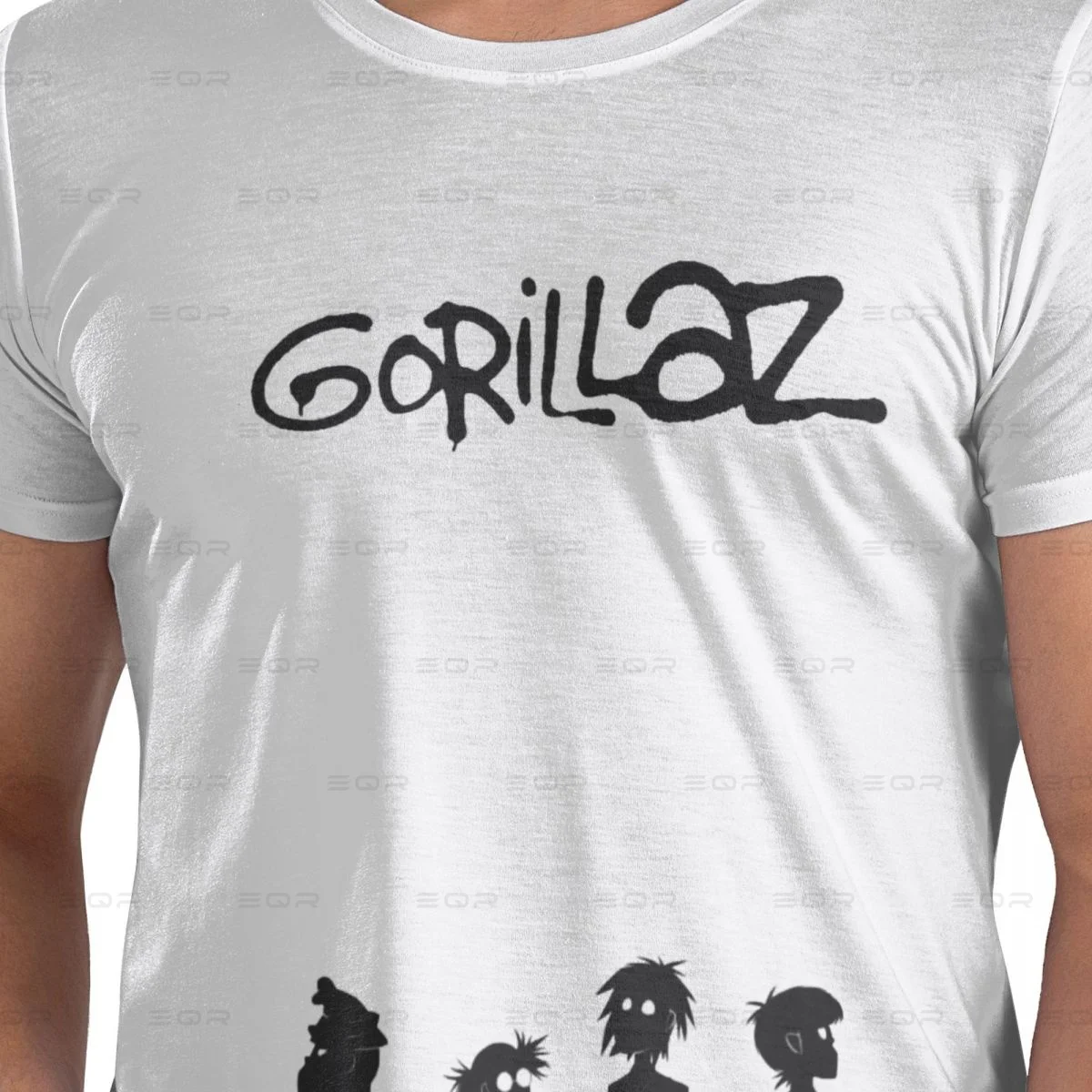 Cool Music Band Gorillaz Skateboard 1 Men's round neck Oversized T-shirt,ins style,Tee shirt Novelty all the year round Gift