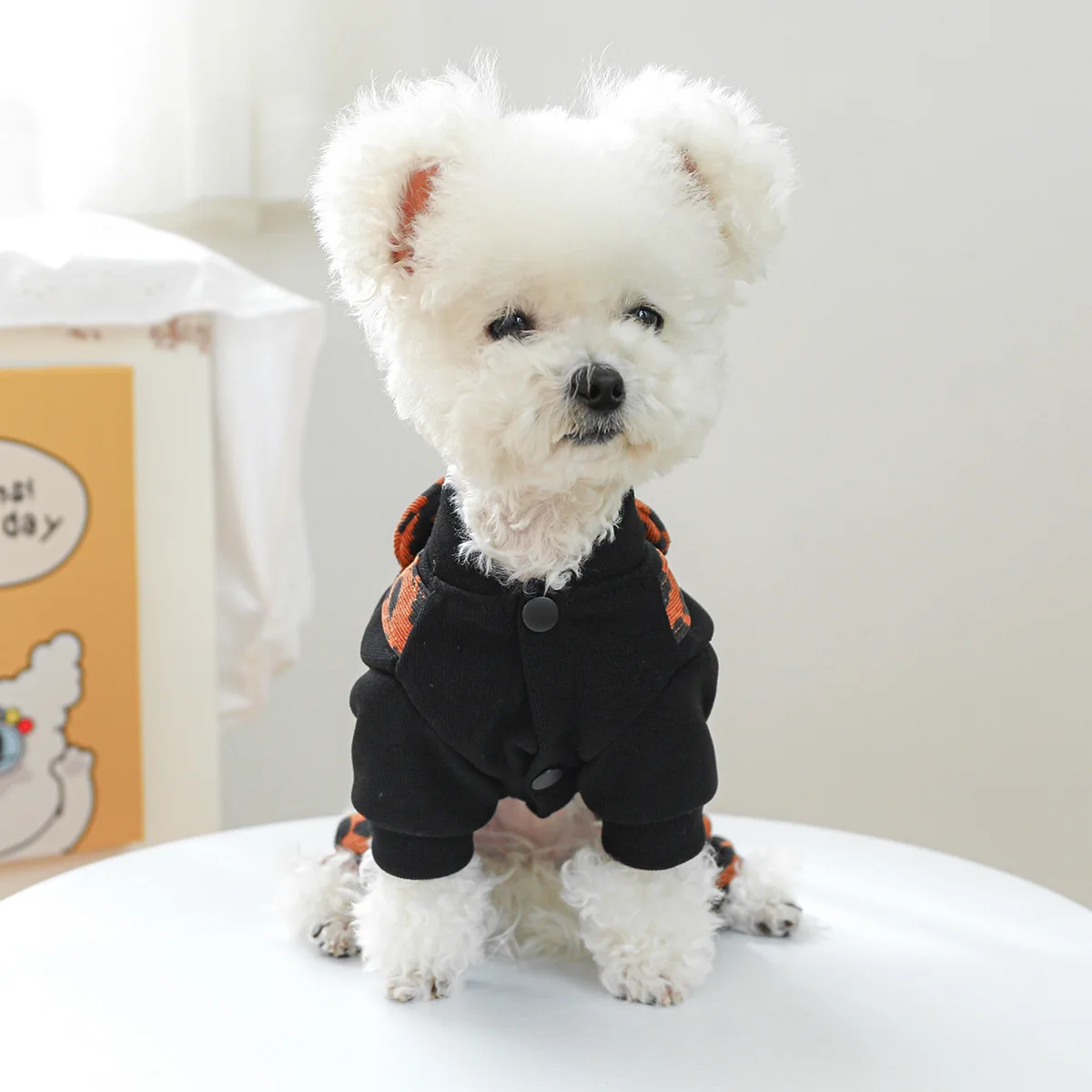 Cute Love Shirt Pet Clothing For Dog Small Puppy Animal Outfit With Bloomer Autumn Winter Plaid Pants Pomeranian Shih Tzu Jumper