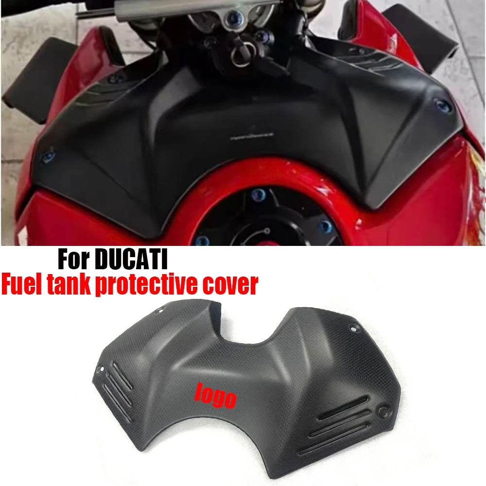 

For DUCATI Panigale V4 V4S V4R 2018-2021 Motorcycle 100% Carbon fiber front fuel tank cover battery cover fairing accessories