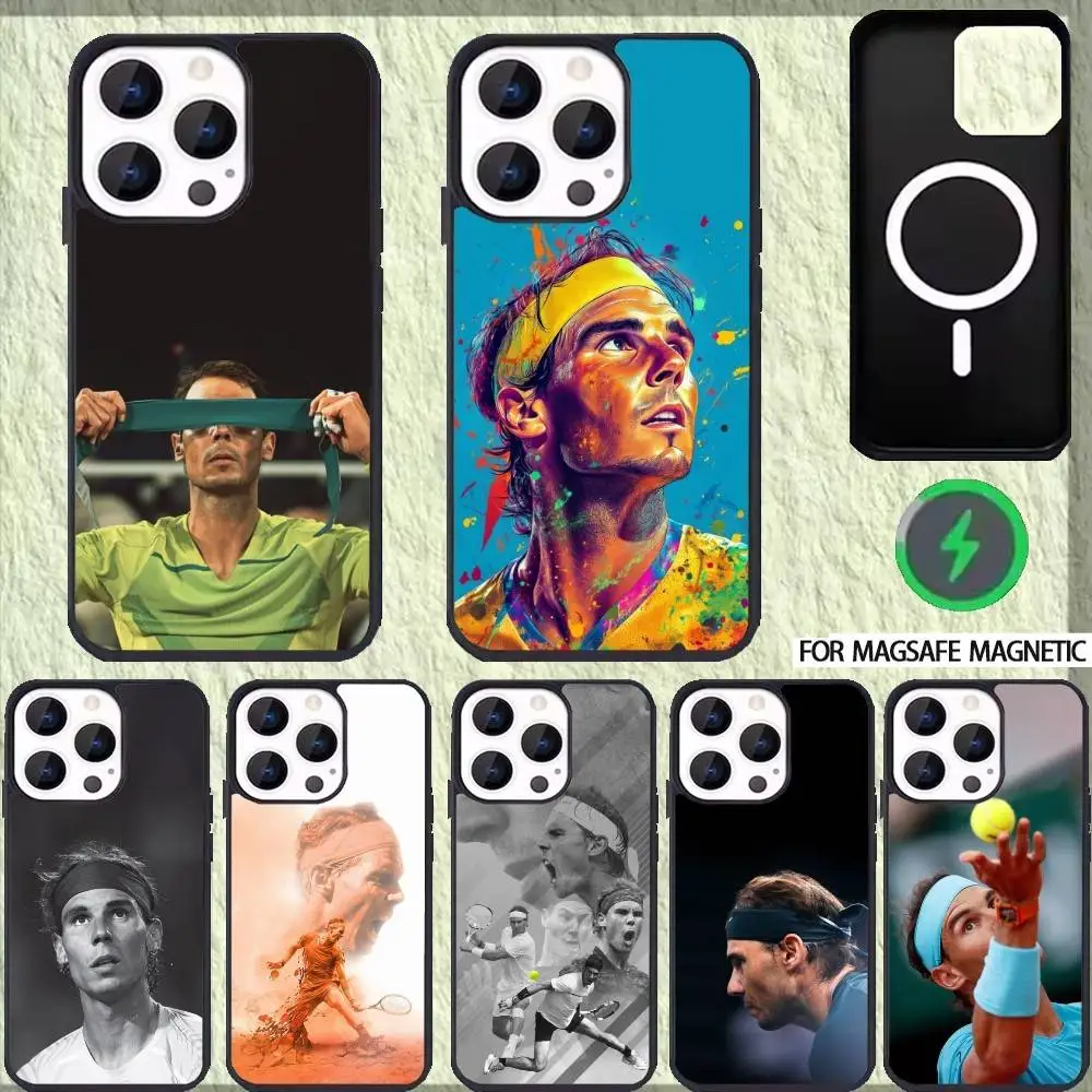 

Tennis Rafael Nadal Phone Case For iPhone 17,16,15,14,13,12,Plus,Pro,Max for Magsafe Magnetic Wireless Charging