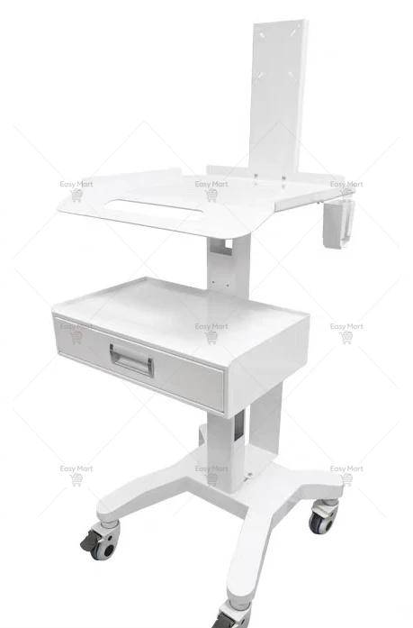 Dental Scanner Cart Storage Auxiliary with Wheels Portable Medical Dental Trolley Dental Clinic Beauty Instrument Tool