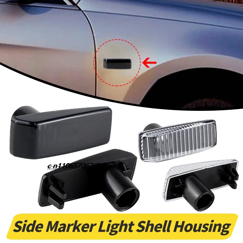 

For Mercedes-Benz W124 R129 W140 W202 W201 1248202321 2028201521 Car Turn Signal Side Fender Marker Light Shell Housing L&R