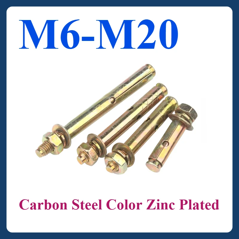 

M6 M8 M10 M12 M14 M16 M18 M20 Carbon Steel Color zinc Plated Expansion bolt External expansion screw tension explosion screw