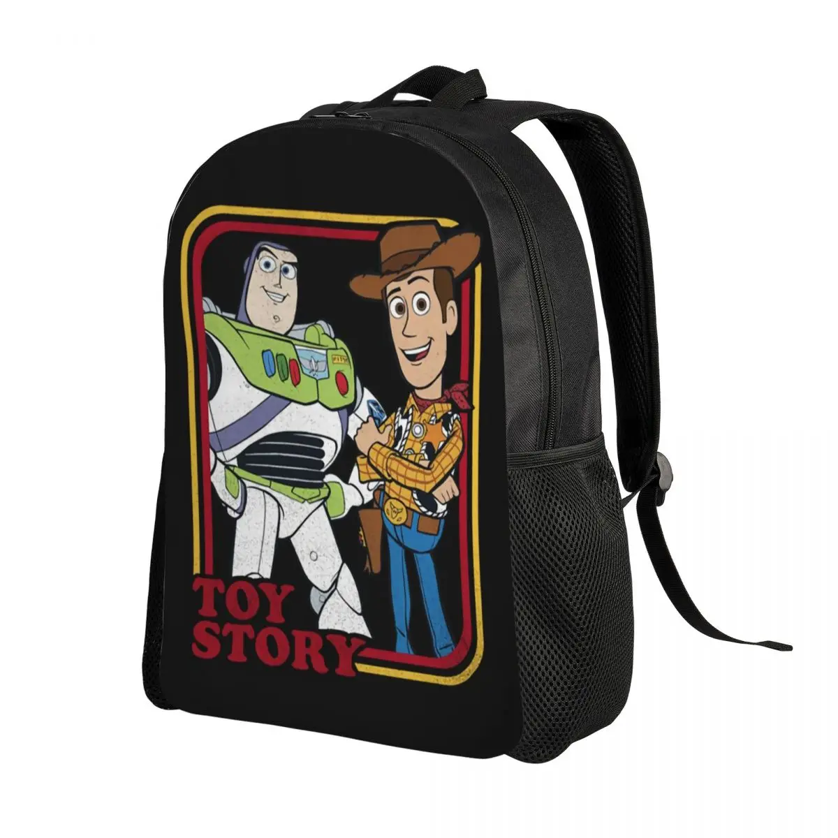 Custom Toy Story Buzz Lightyear Woody Backpack for Boys Girls School College Travel Bags Women Men Bookbag Fits 15 Inch Laptop