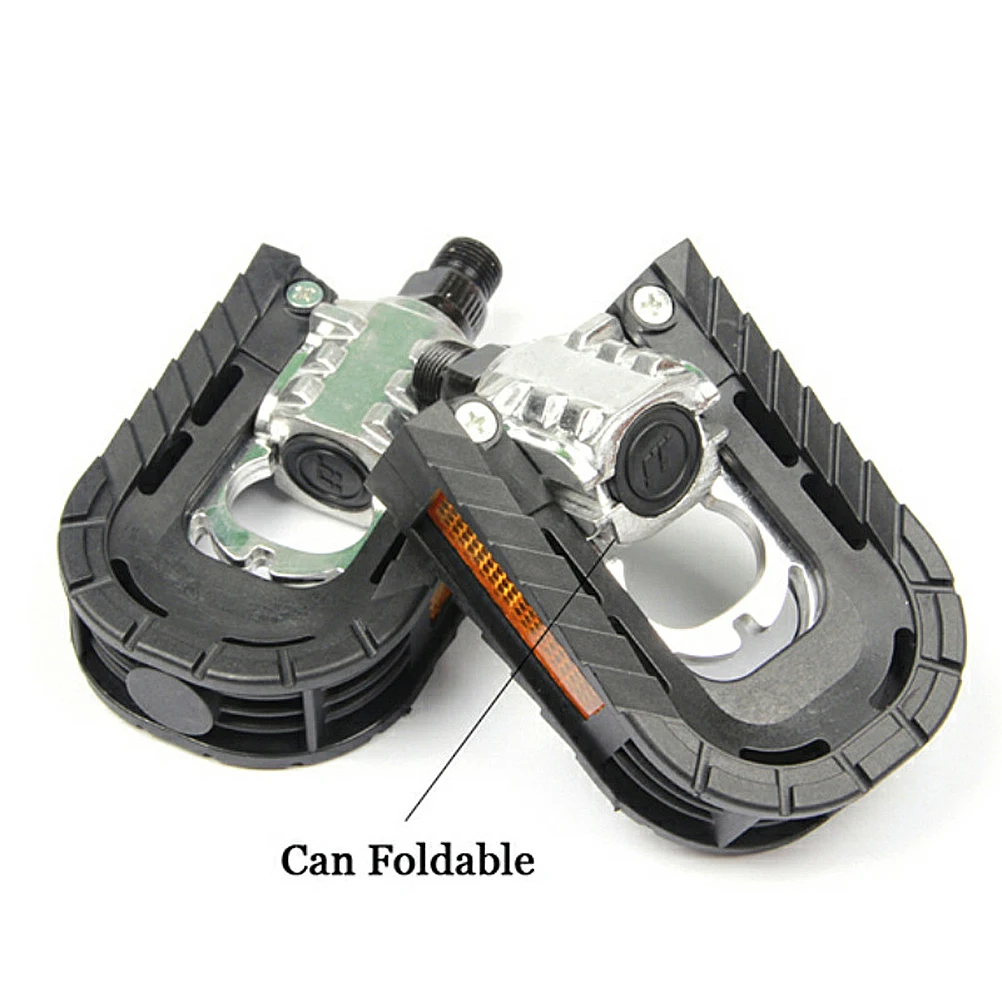 

1 Pair Aluminum Alloy Folding Pedal 90 Degree Foldable Platform For Mountain Bike Universal Flat Non-Slip Cycling Parts Metal
