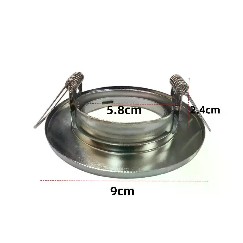1 Set Round Fixture Downlight Led Holders Cutout For Bulb Holder Recessed LED Spot Light MR16 GU10 LED Downlights Frame