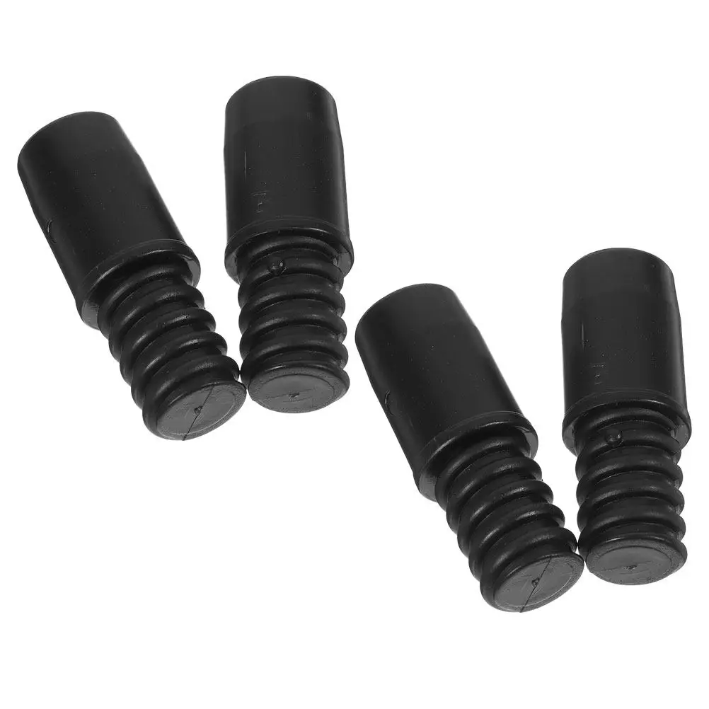 4Pcs Threaded Connector Plastic Strong Threaded Tip Replacement Extension Pole Adapter Handle Tips Cleaning Tool
