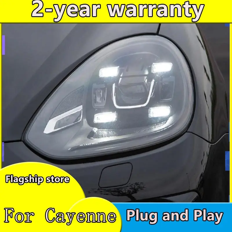 LED Head Lamps For Porsche Cayenne 958.2 Headlights 2015 2016 2017 2018 Matrix LED GTS Head Lamp DRL Day Running Light