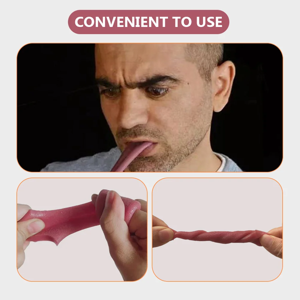 

12pcs Fake Realistic Trick Prank Props for Fool's Trick Toys Day Halloween Simulation Tongue Decors Party Supplies Scary Fun