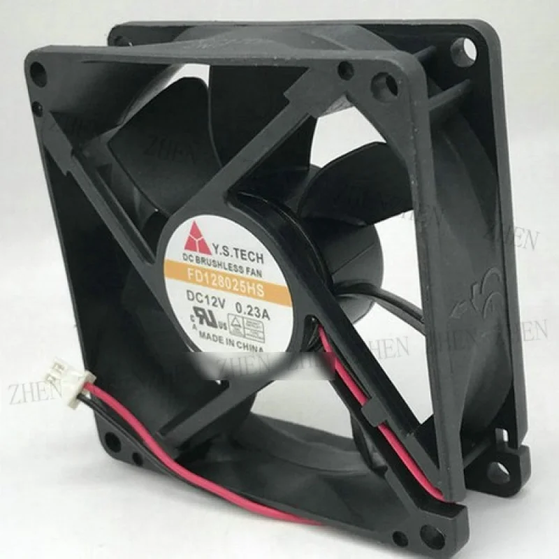 Y    1pcs New for  Y.S.TECH FD128025HS 12V 0.23A 2-wire cooling fan # QW.