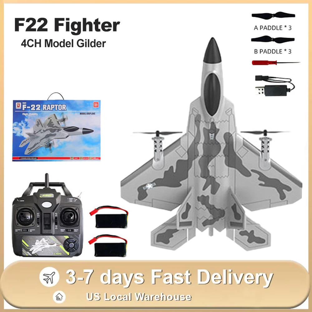 SG-F22 RC Airplane 3D Stunt Plane Model 2.4G Remote Control Fighter Glider Electric Rc Aircraft Toys For Children Adults