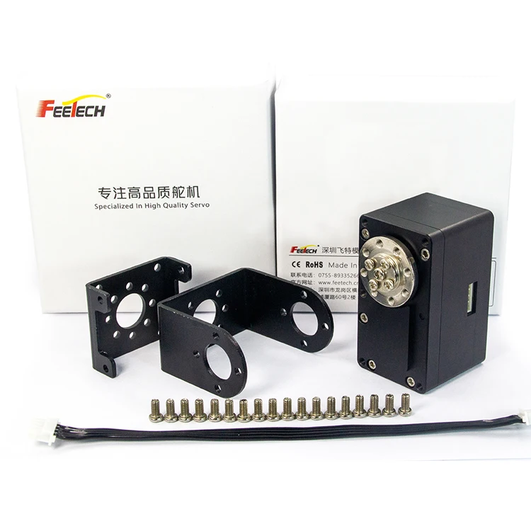 Large 12V 60kg RS485 Serial Bus Servo Steel Gear 360 Degree Servo for Fpv Drone Kit/Rc Boat Robot Helicopter Parts/robot 7 Axes