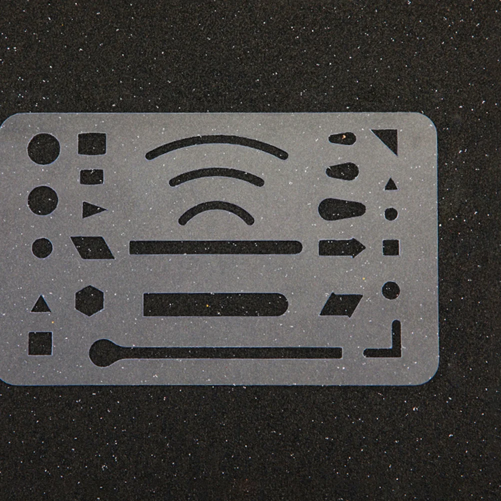 

3Pcs Transparent Plastic Erasing Shield Multi Functional Drawing Template for Engineering Technical Drafting and Mechanical