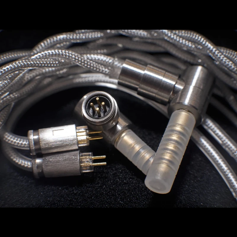 Twistura STRING IEM Upgrade Cable, Single Crystal Copper Silver-Plated Braided Wire, 0.78mm 2Pin For HiFi In Ear Monitor
