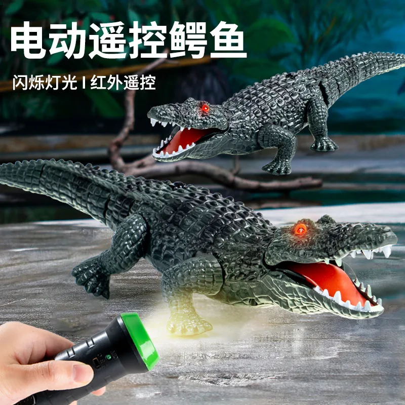 ضوء العين التحكم عن بعد محاكاة التمساح الكهربائي المزحة لعبة جديدة وفريدة من نوعها ، لعبة مضحكة للأطفال في الهالوين ، XT251