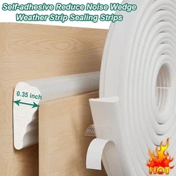 Self adhesive Reduce Noise Wedge Weather Strip Sealing Strips anti-collision foam insulation striping Door Gap Filler Blocker