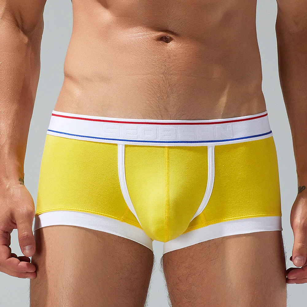 Seobean-men\'s candy colored cotton underwear, new design