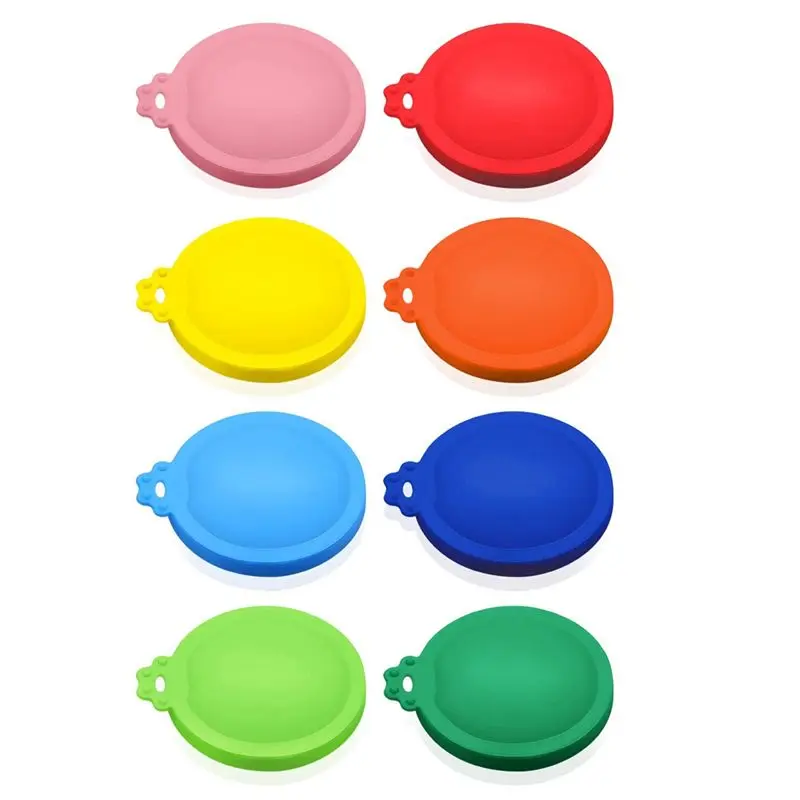 2025+ Cans Silicone Cup Lid Cup Cover Pet Cat Dog Food Can Cup Lid Fresh Cup Lid Canned Cup Lid Three-In-One