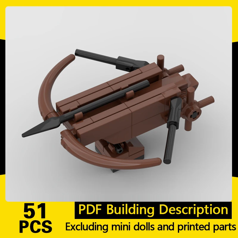 Medieval Castle Model MOC Building Bricks Small Siege Ballista Modular Technology Gifts Holiday Assemble Children Toys Suit