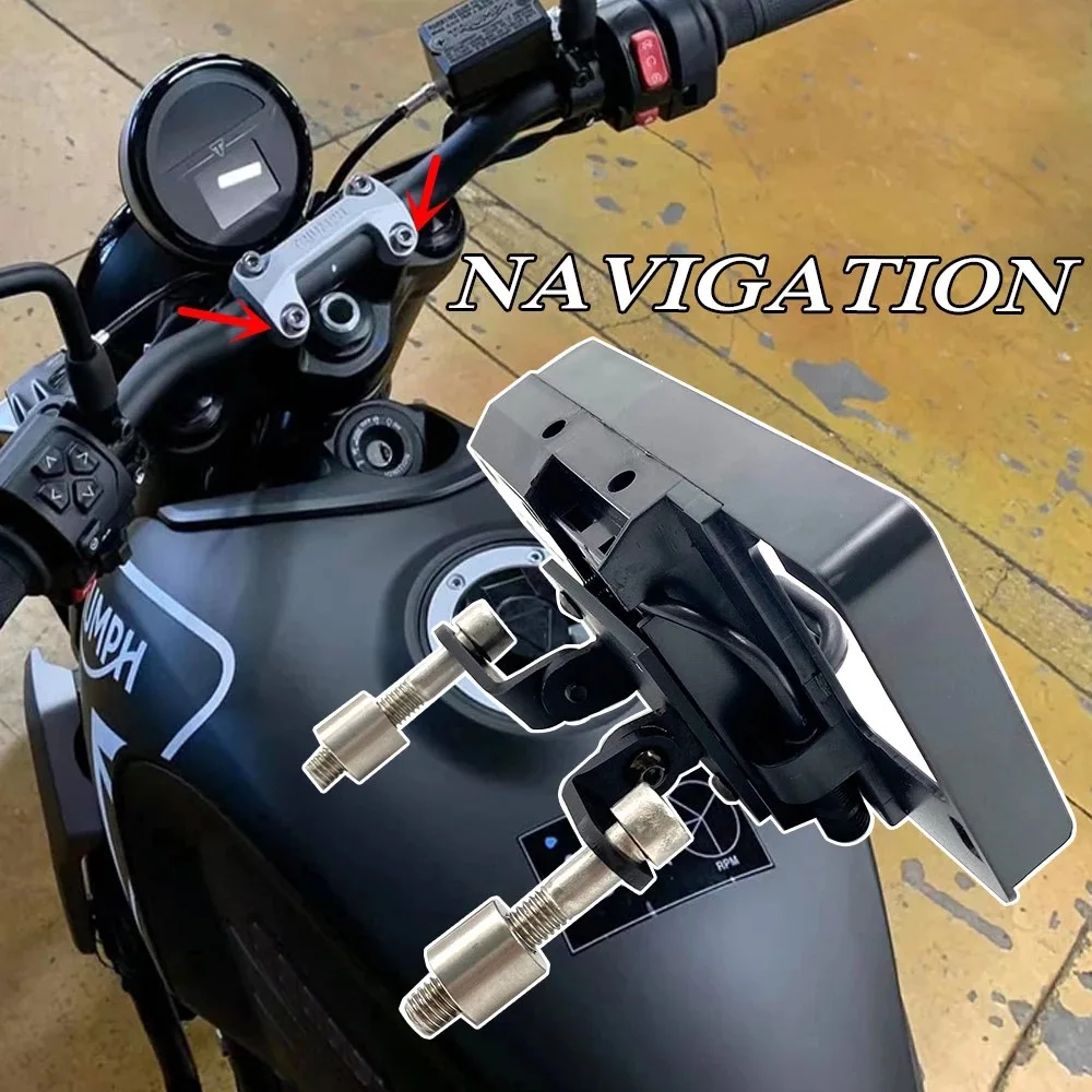 

Trident660 Motorcycle Phone Navigation Holder USB Charger For Triumph Trident660 2021-2022