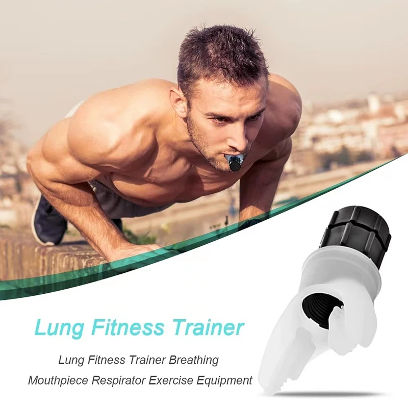 Entrenador de Respiración, Flexor Pulmonar, Ejercitador de Fitness Duradero, Aumenta la Capacidad Pulmonar, Niveles de Respiración Ajustables, Respiración Profunda