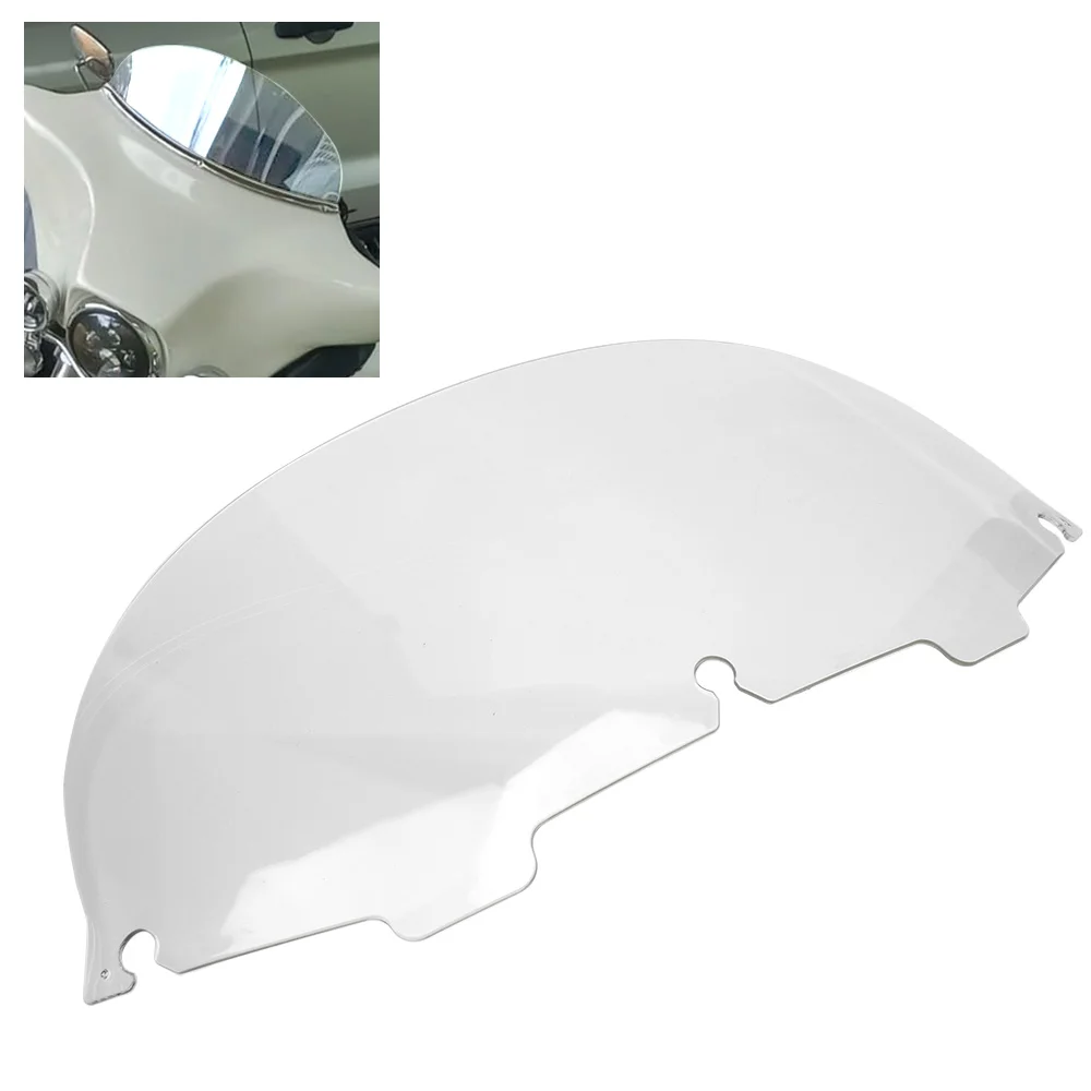 Windshield Round Shapes Wind Deflector Windshield Abs Fit For Harley Touring FLHT FLHTC FLHTCU FLHTP FLHX 1996-2013 Transparent