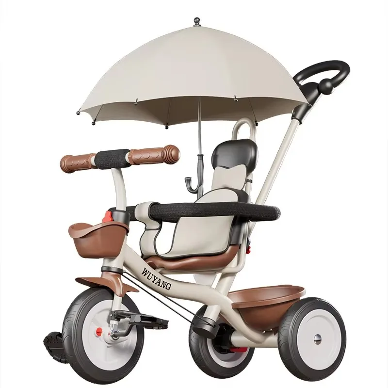 Airo In Stock Wholesale Custom-made Children's Tricycle Stroller Baby Pedal Bike 1-3-6 Years Old Other Brand Place of Origin