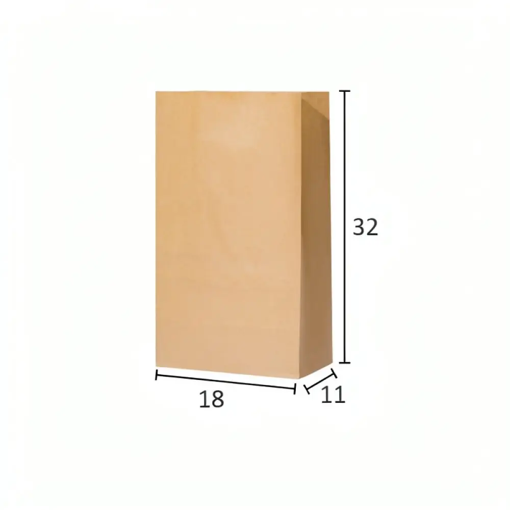Kraft Paper Storage Pouches Kitchen Organization Accessories Bread Toast Baking Dry Goods Packing Bags Eco Friendly