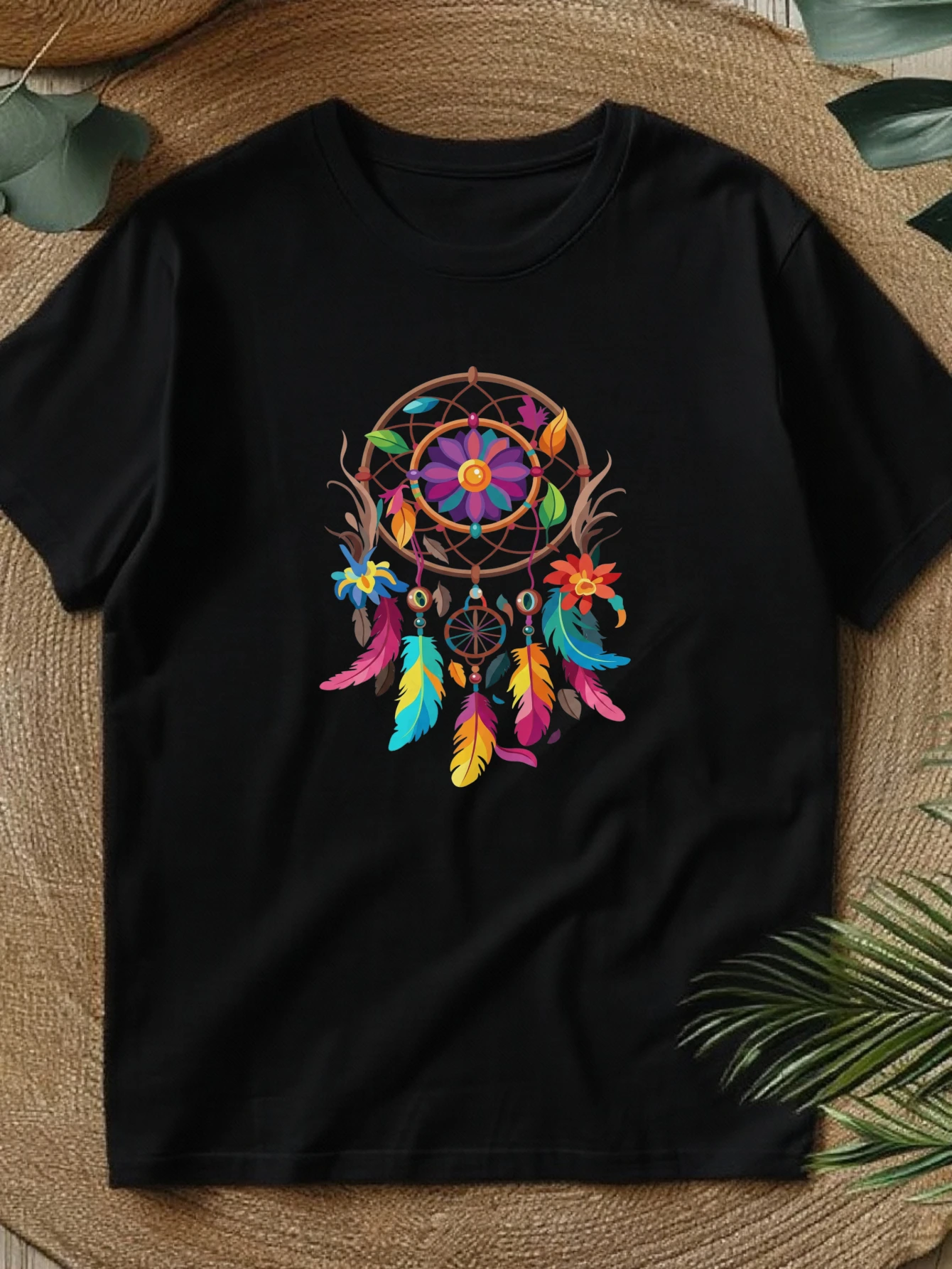 2026 Spring/Summer New Casual Short-Sleeved T-Shirt, Exclusive Holiday Prints and Unique Slogans, Floral Design, Local Delivery