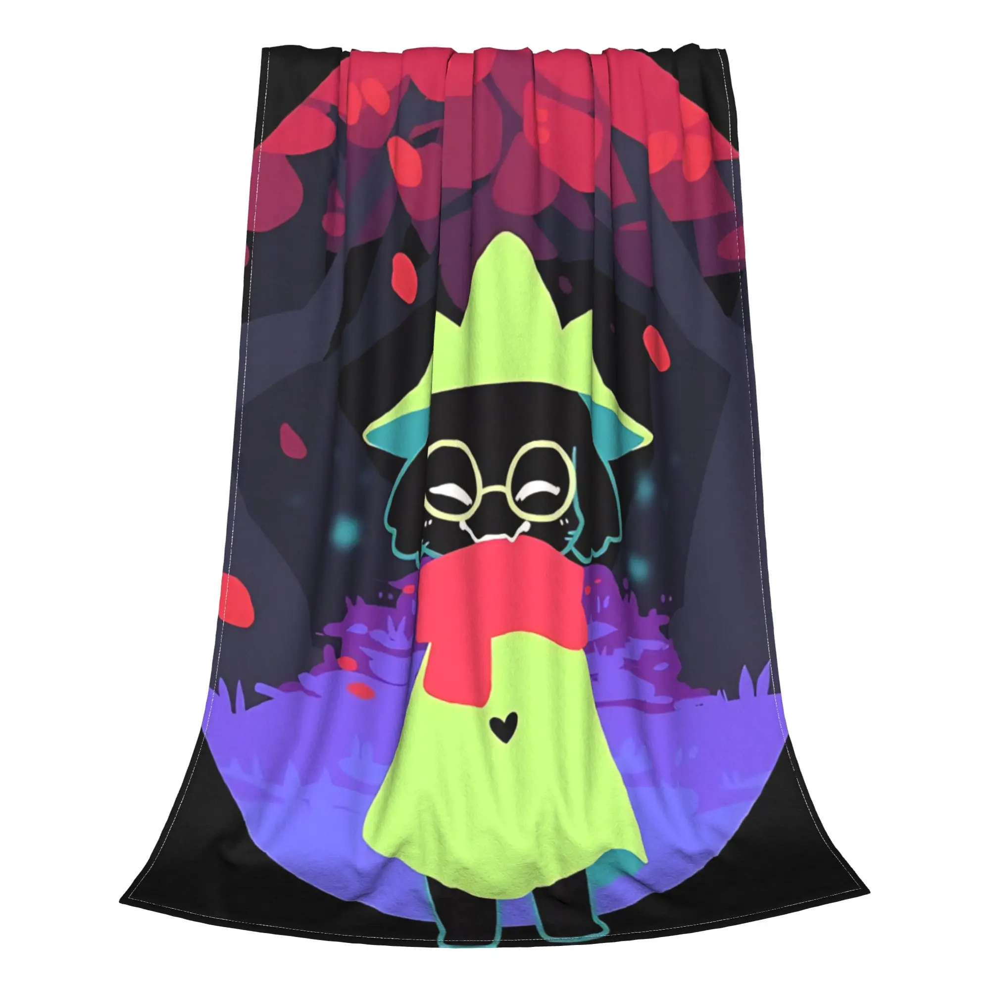 1PC Home Cute Room Decor Green Fantasy Creature Design Blanket Throw Blanket Deltarune Novelty Warm Blanket All Season