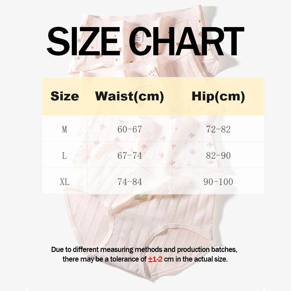 3 قطع المرأة الكرتون القطن سراويل الإناث الدانتيل السروال الفتيات لطيف الحلو طالب أزياء مثير منتصف الخصر Pantys