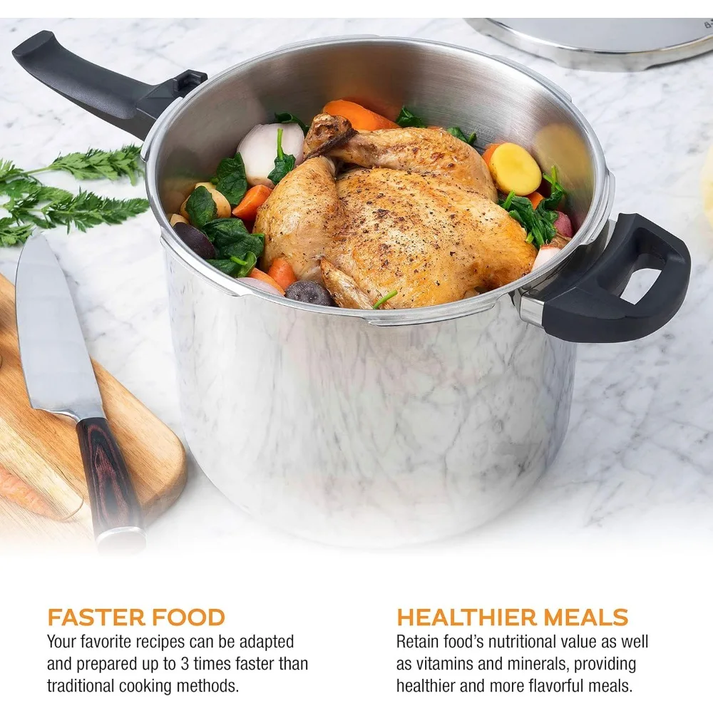 Скороварка и консервная плита на 10 литров с цифровой кулинарной книгой, корзиной для пароварки, емкостью для консервирования на 3 литра