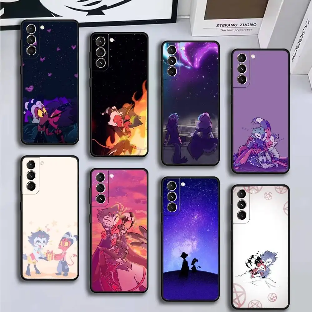 

Helluva Boss Stolas Blitzo Phone Case For Samsung GalaxyA13,21s,22,31,32,52,53,71,72,73,Soft Black Cover