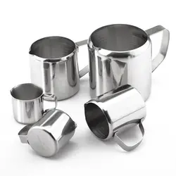 1PC Durable Stainless Steel Milk Frothing Jug Coffee Cream Pitcher Cup Latte Art  Spout Pitcher Coffee Accessories Coffeeware