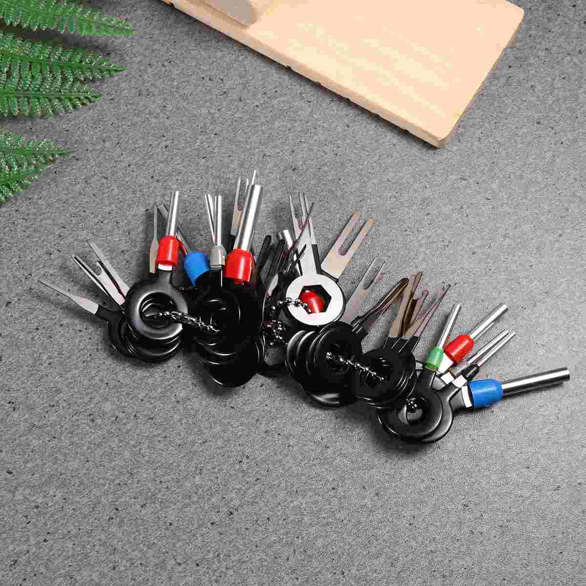 39pcs Terminal Removal Car Key Tool Wiring Crimp Connector Pin Release Extractor Puller Stylus Repairing Tools (Mixed Style)