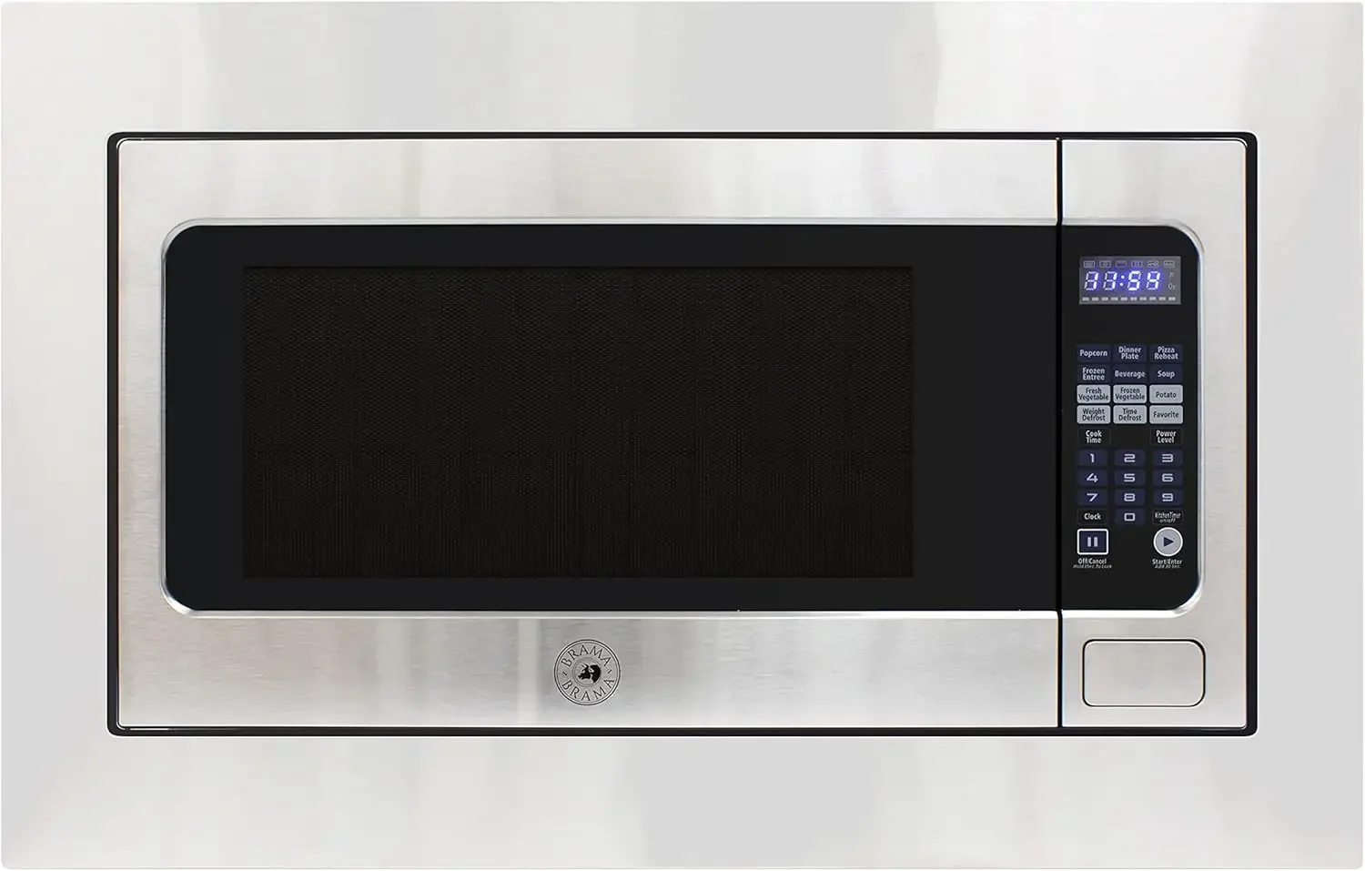 Microwave Oven Built-In 1200-Watts with 10 Power Levels Pre-Set Cooking Settings and Express Cook, Sensor and Speed Cooking and