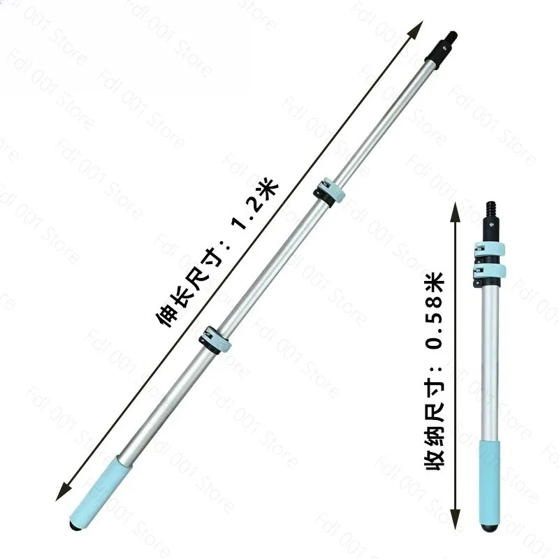 Roller latex paint aluminum alloy telescopic rod thickened lengthened rod thickened rod universal sandpaper sander